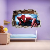 SPIDERMAN-AYTOKOLLITO-TOIXOY-BROKEN-IN-WALL